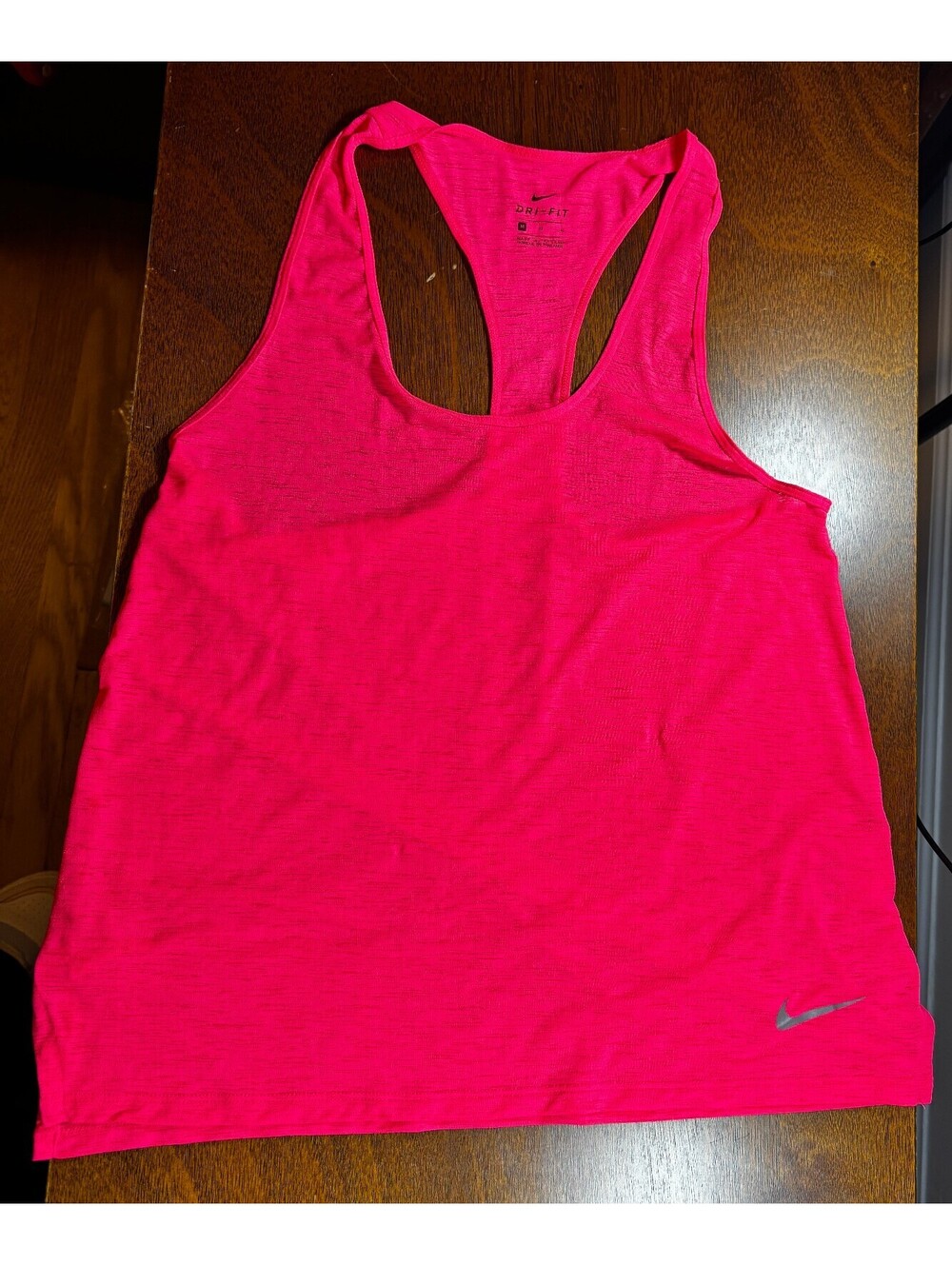 Nike Dri-FIT Women’s Medium Neon Pink Racerback Running Tank Top (187)